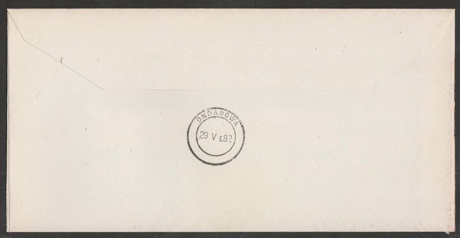 AVIATION 1982 NAMIB AIR COVER #14 - WINDHOEK TO GROOTFONTEIN TO TSUMEB TO ONDANGUA