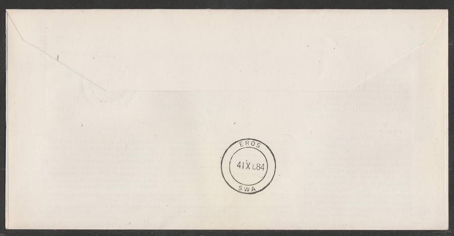 AVIATION 1984 NAMIB AIR COVER #19 - FIRST DIRECT SCHEDULED FLIGHT LUDERITZBUCHT TO WINDHOEK