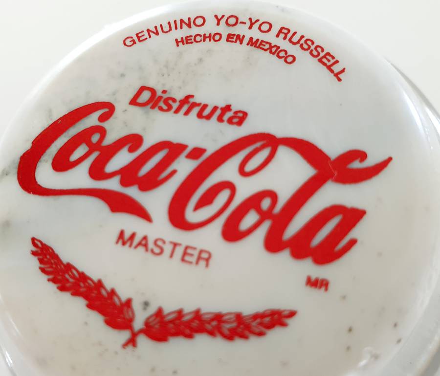 GENUINE VINTAGE COCA COLA DISFRUTA MASTER - RUSSELL YOYO - HECHO EN MEXICO