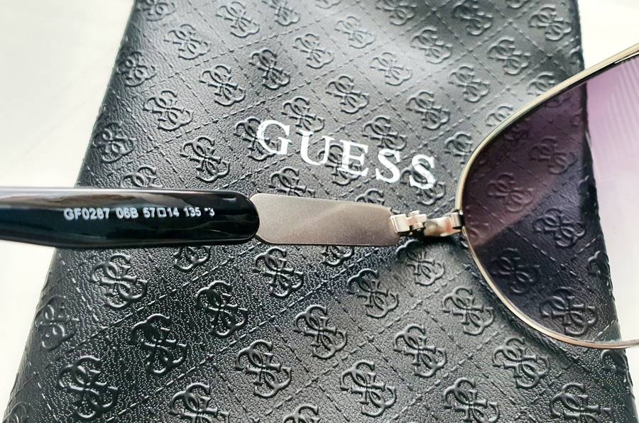 Stunning Guess Women's 57mm Shiny Nickeltin Sunglasses