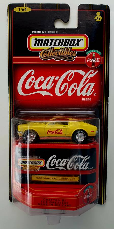 1999 MATCHBOX COLLECTIBLES - COCA COLA 1968 MUSTANG COBRA JET - SEALED