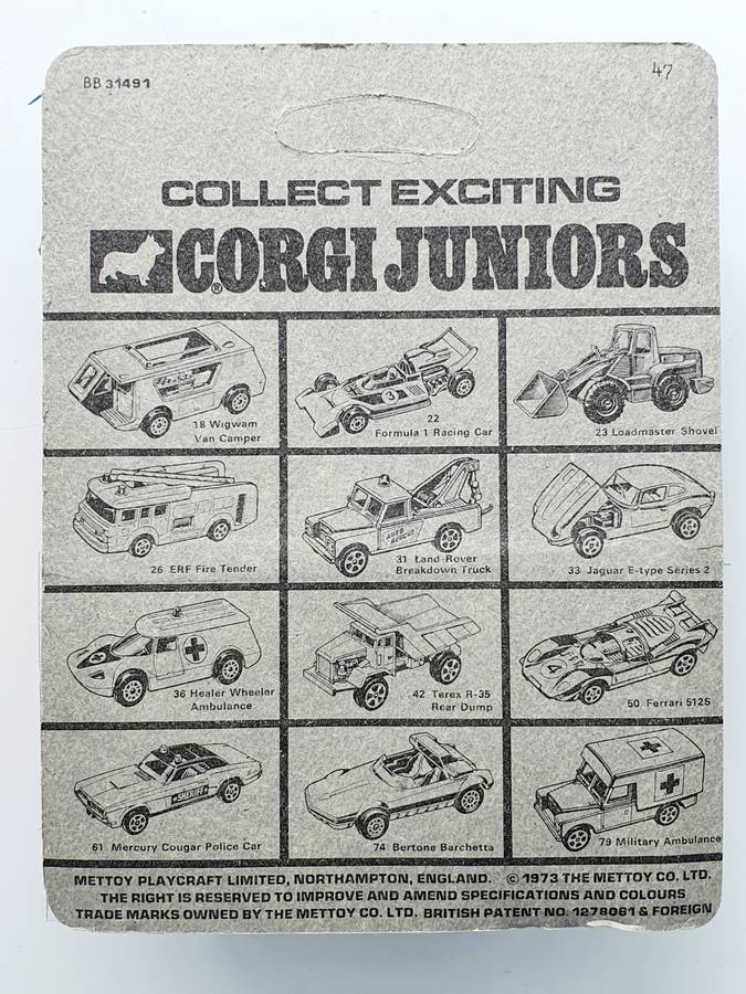 1973 METTOY PLAYCRAFT LTD. - ORIGINAL CORGI DIE CAST COKE DELIVERY TRUCK