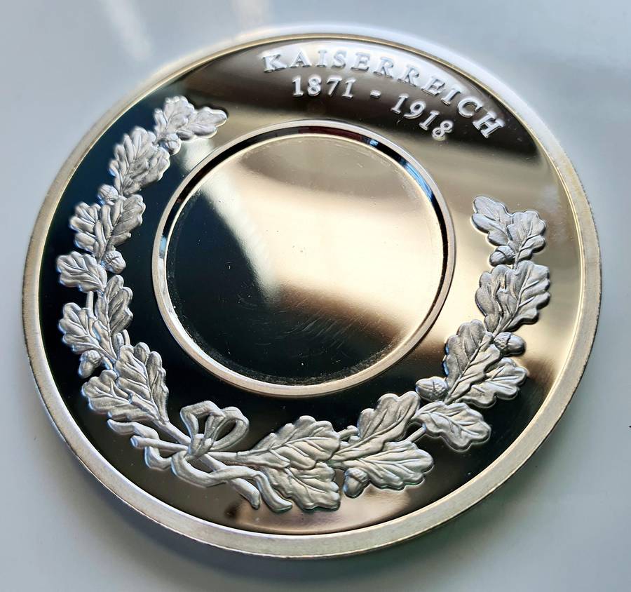 STUNNING 2001 TOP MEDAL DUETT - 50MM  - HISTORY OF THE DEUTSCHE MARK - WITH CERTIFICATE AND CAPSULE