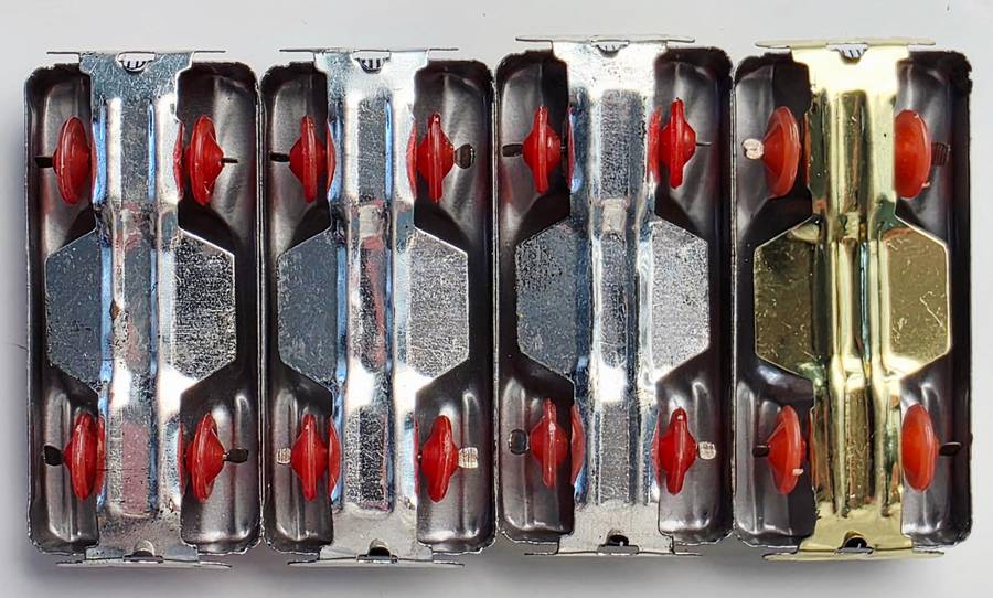 6 x Nomura Japanese Tin Toy Cars - Approx. Around 1950