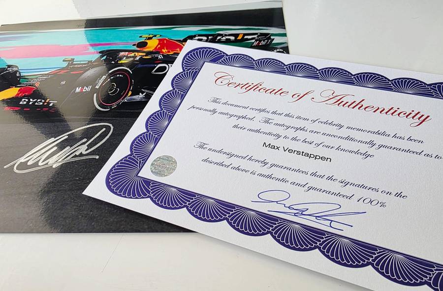Max Verstappen Authentic Autograph - 100% Original