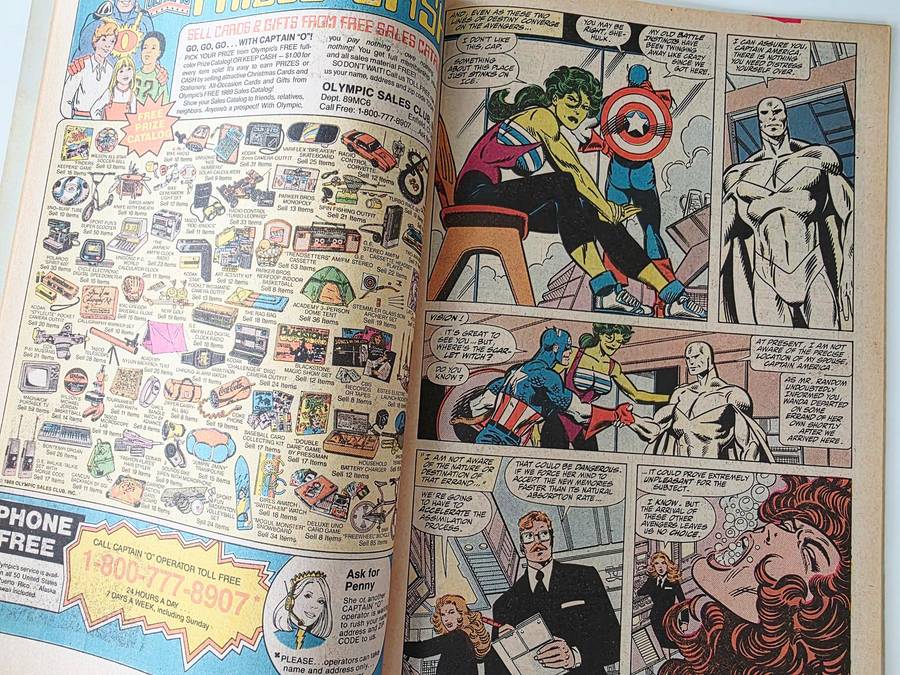 VINTAGE COMIC - MARVEL AVENGERS - 5 DIFFERENT AVAILABLE - TOP CONDITION