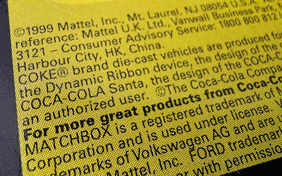 1999 MATCHBOX COLLECTIBLES  COCA COLA - 1999 FORD MUSTANG HARDTOP