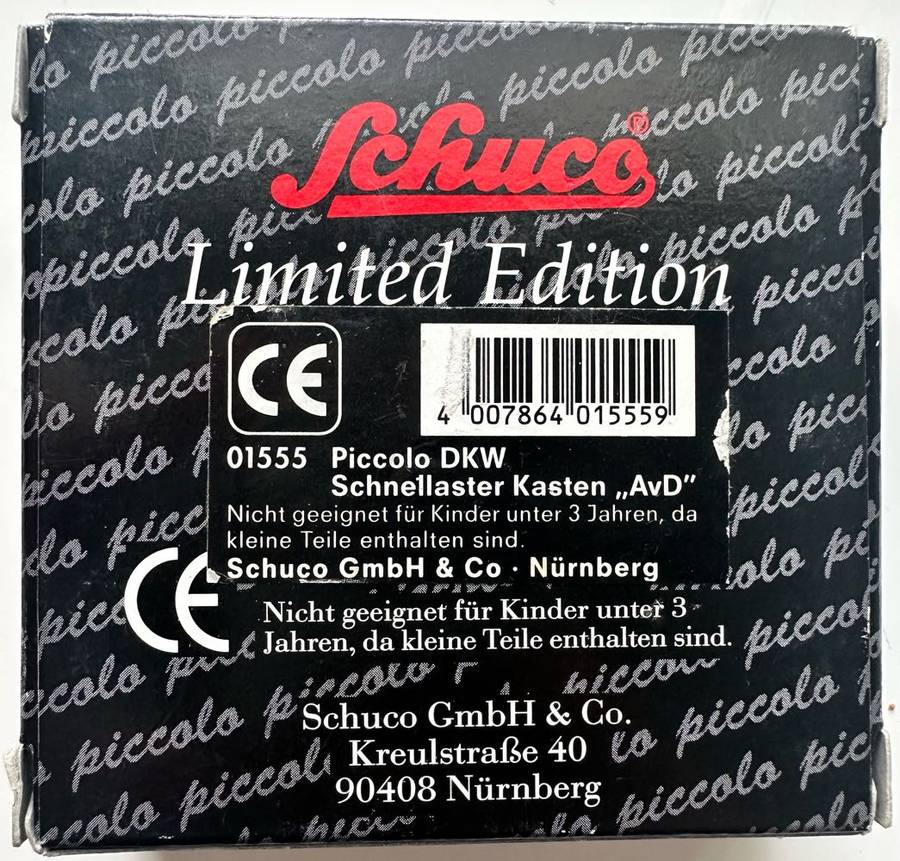 SCHUCO - `PICCOLO - SCHNELLASTER KASTEN - "AvD" - BRILLIANT