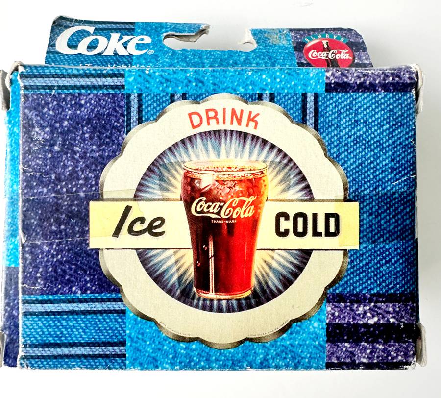 1994 VINTAGE COCA COLA - EDOCAR CS - 4 HORSE POWER - TOY DIE CAST CAR - ORIGINAL PACKAGING