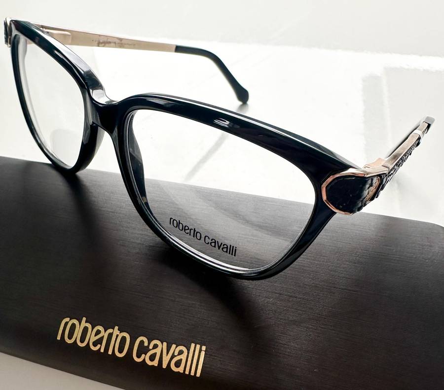 LUXURY ROBERTO CAVALLI POLARIS RC934 BLACK & GOLD - WITH CASE