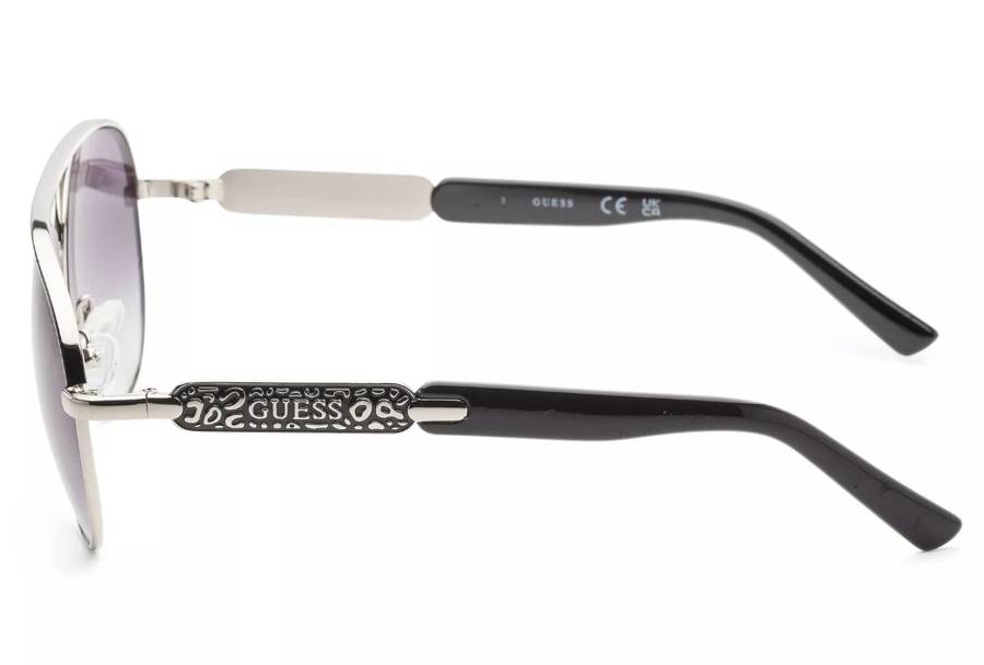 Stunning Guess Women's 57mm Shiny Nickeltin Sunglasses