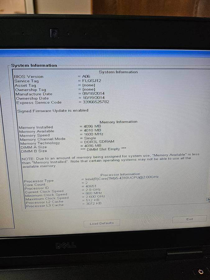 DELL E5440 CI5 LAPTOP