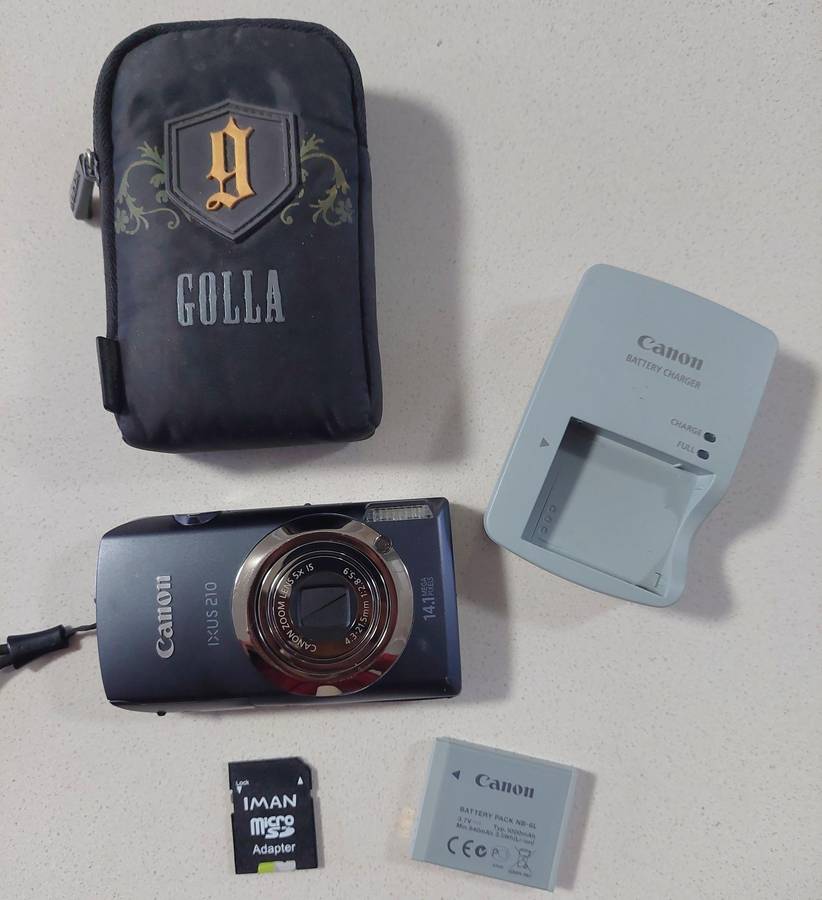 Canon IXUS digital camera 210 Touchscreen, (14.1m/pixel, 5 x optical zoom, HD video recording)