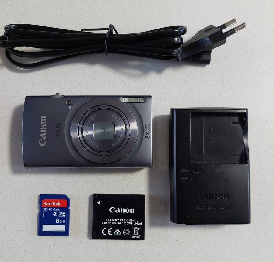 Canon IXUS digital camera 160 IS (20 m/pixel, 8 x optical zoom, HD video recording)
