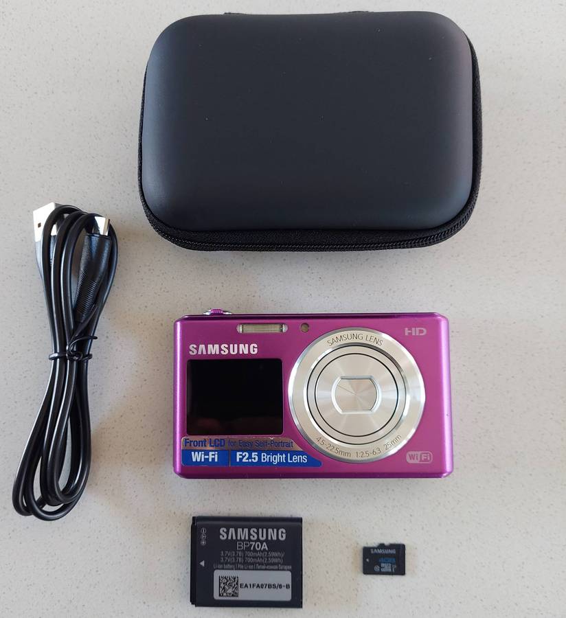 Samsung digital camera DV150F Wi-Fi (16.2 m/pixel, 5 x optical zoom, HD video recording)