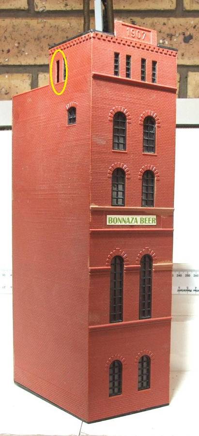 SCENERY HO/OO: On Auction is this (32cm High)Multi-story City Building in Fair Used Condition.