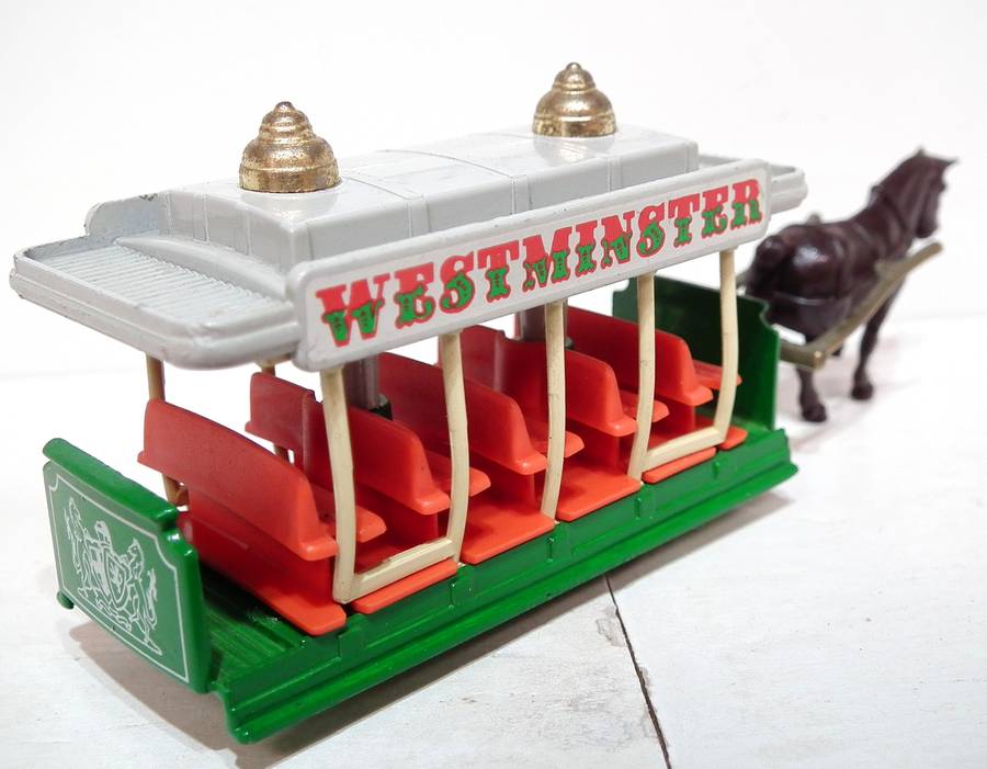 DAYS GONE:  All Metal "WESTMINSTER" Tram in Good Used Un-Boxed Condition.(England)