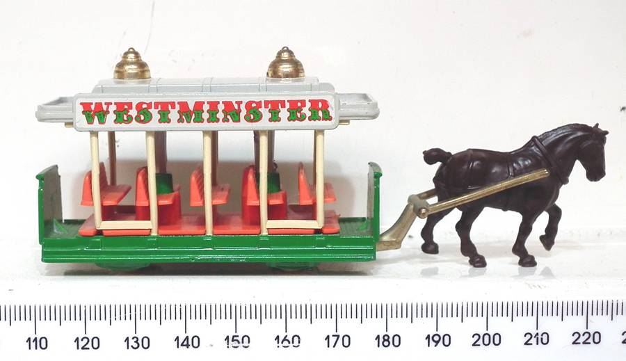 DAYS GONE:  All Metal "WESTMINSTER" Tram in Good Used Un-Boxed Condition.(England)