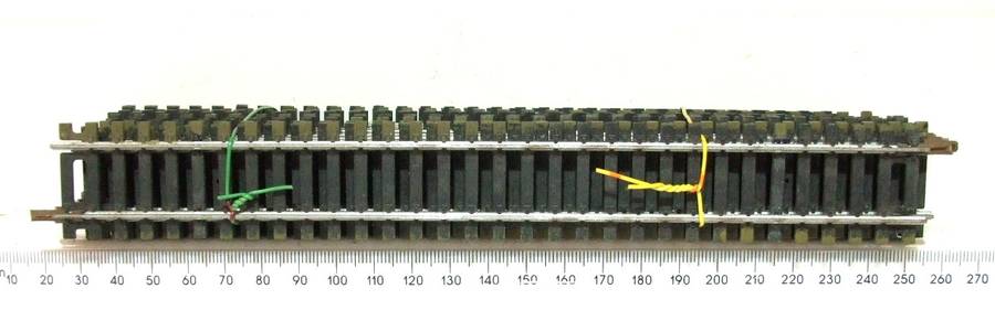 LIMA HO: 14pc Strait Metal Track (403020) in Fair Used un-boxed condition.(Italy))