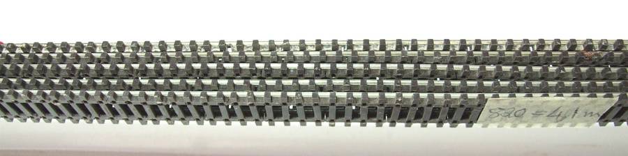 PECO N: This 5pc 820mm Long Nickel Silver Flex Track is in Fair Used Condition.(England)
