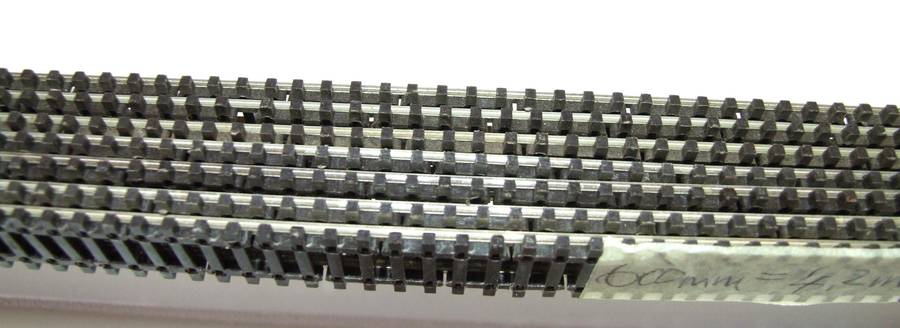 PECO N: This 7pc 600mm Long Nickel Silver Flex Track is in Fair Used Condition.(England)