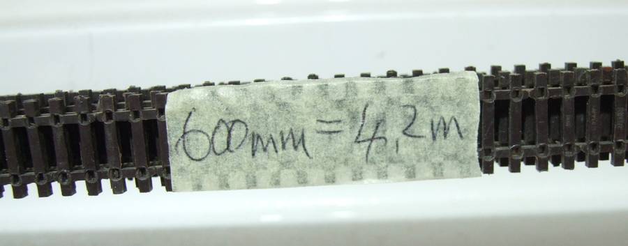 PECO N: This 7pc 600mm Long Nickel Silver Flex Track is in Fair Used Condition.(England)