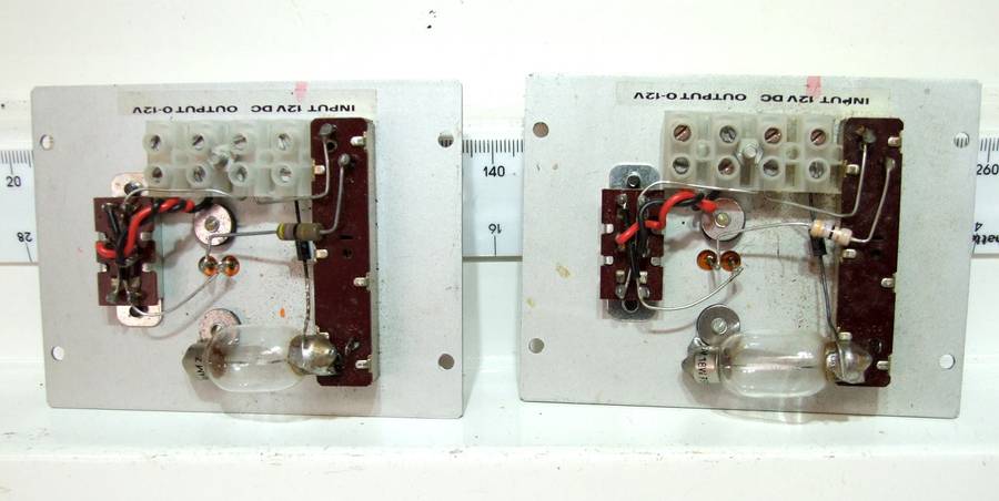 EDA HO/OO: Old School 12VDC Solid State Analogue Speed Controllers in good un-boxed condition.