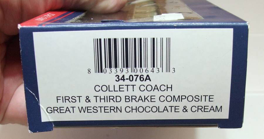 BACHMANN OO: Vintage GWR Brake Composite Coach Mint in Box condition.