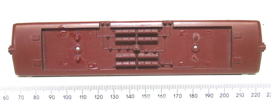 LIMA HO: Brown SAR `Trans Karoo` E5 Loco Body in Fair condition for Parts or Repair.(Italy)