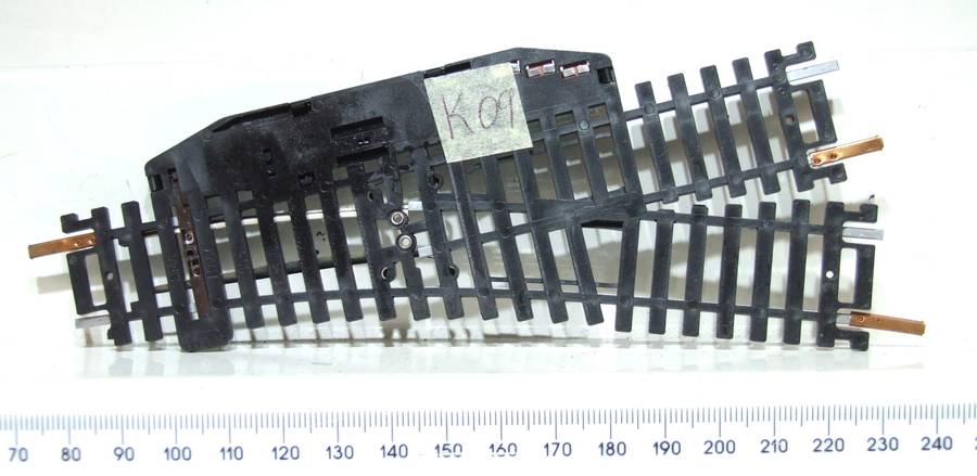 LIMA HO/OO:  Steel Electro-Magnetic LH Point in Good Used and Un-Boxed Condition.(Italy)