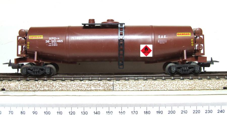 LIMA HO: SAR FDX Petrol Tanker Wagon in Very Good Boxed Condition (Italy)