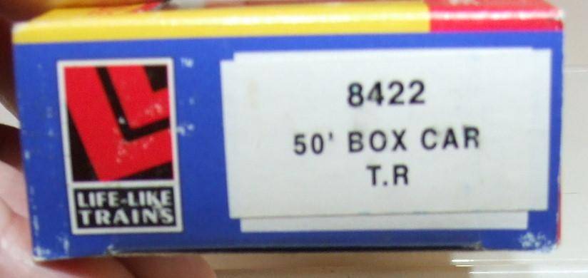LIFE LIKE HO: TR 50' Box Car(8422) in New Old Stock Boxed condition.(USA)