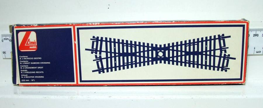 LIMA HO/OO: These Steel Crossovers are in Fair Used Boxed Condition.(Italy)