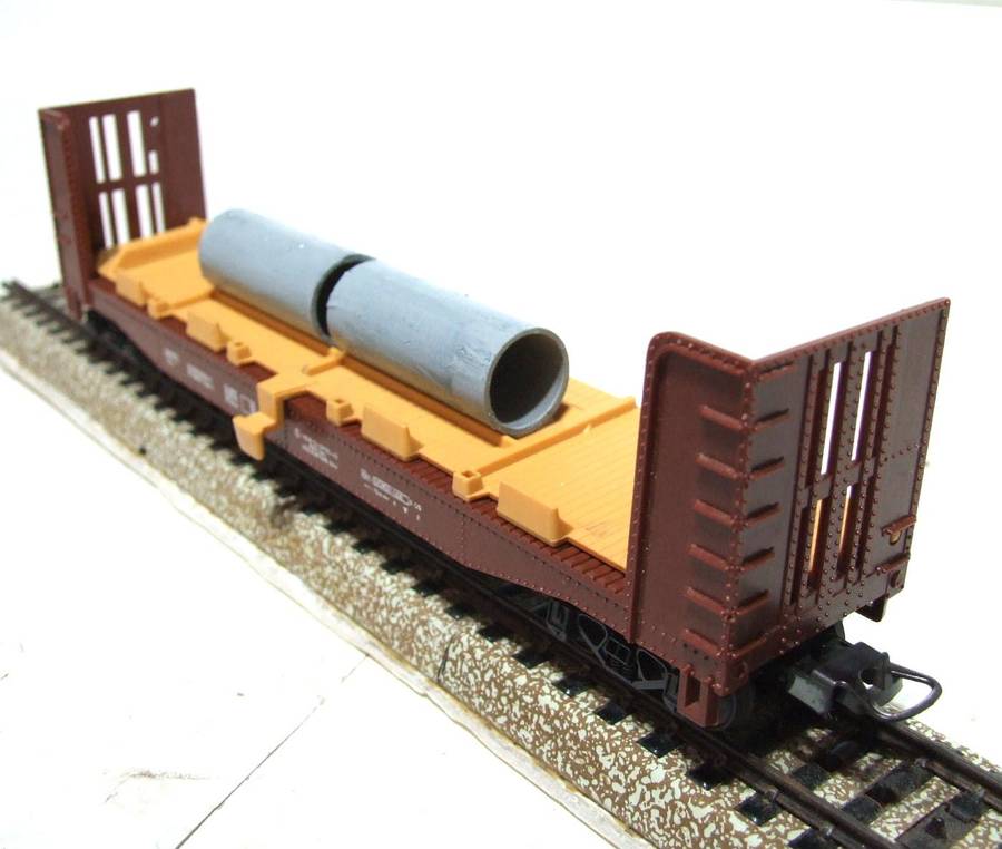 LIMA HO: Concrete Pipe Carrier with Load in Good Un-Boxed, Used Condition (Italy)