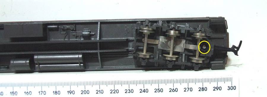 RIVAROSSI HO: Detailed US "PENCELVANIA" Passenger Coach with Lights in Good Un-Boxed condition.