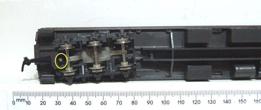 RIVAROSSI HO: Detailed US "PENCELVANIA" Passenger Coach with Lights in Good Un-Boxed condition.