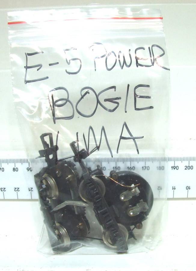 LIMA HO: SAR E5  Loco Power Bogies  in Good Condition for Parts.(Italy)