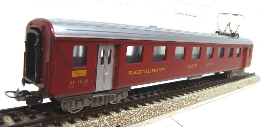 LIMA HO: Vintage SBB SWISS Restaurant Coach in Good, Un-Boxed condition(Italy)