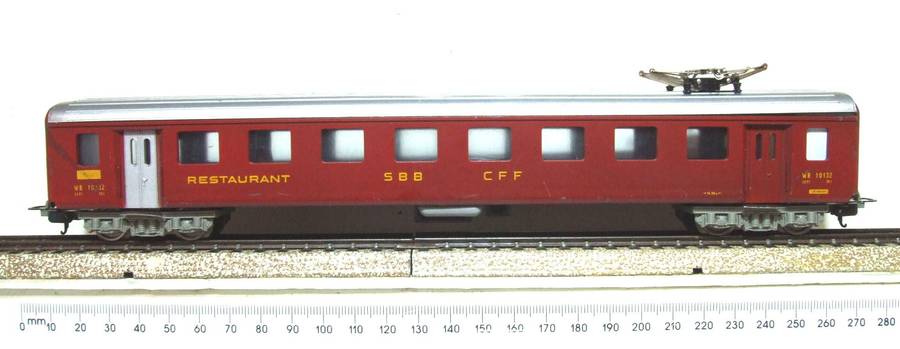 LIMA HO: Vintage SBB SWISS Restaurant Coach in Good, Un-Boxed condition(Italy)