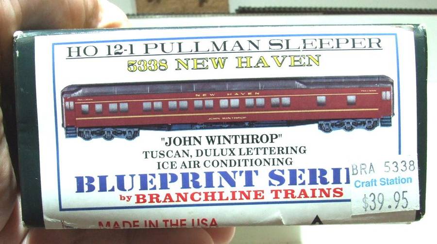 BRANCHLINE HO: Detailed American"NEW HAVEN" Pass Coach Kit in Good Assembled Boxed Condition.(US