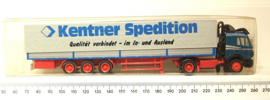 HERPA HO: Highly Detailed "KENTNER" Mercedes Benz Horse & Trailer in Good Boxed Condition.