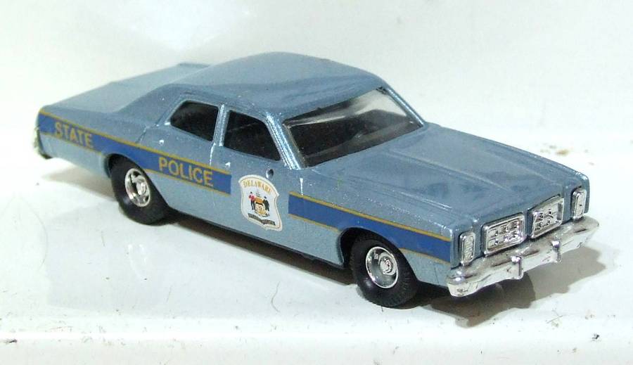 BUSCH HO: Highly Detailed Dodge Plymouth State Police Car  in  Fair Un-Boxed Condition.