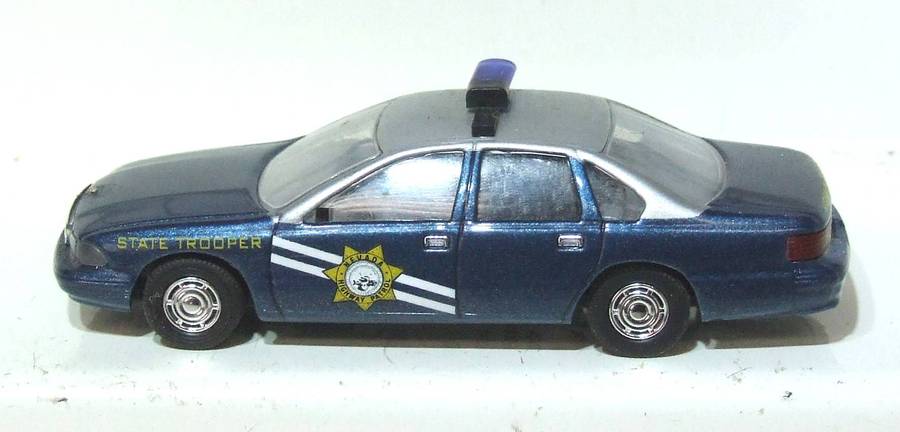 BUSCH HO: Highly Detailed Chevrolet Caprice Highway Patrol Car  in  Fair Un-Boxed Condition.