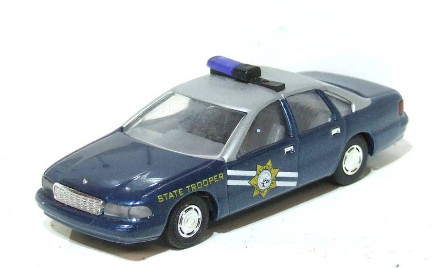 BUSCH HO: Highly Detailed Chevrolet Caprice Highway Patrol Car  in  Fair Un-Boxed Condition.