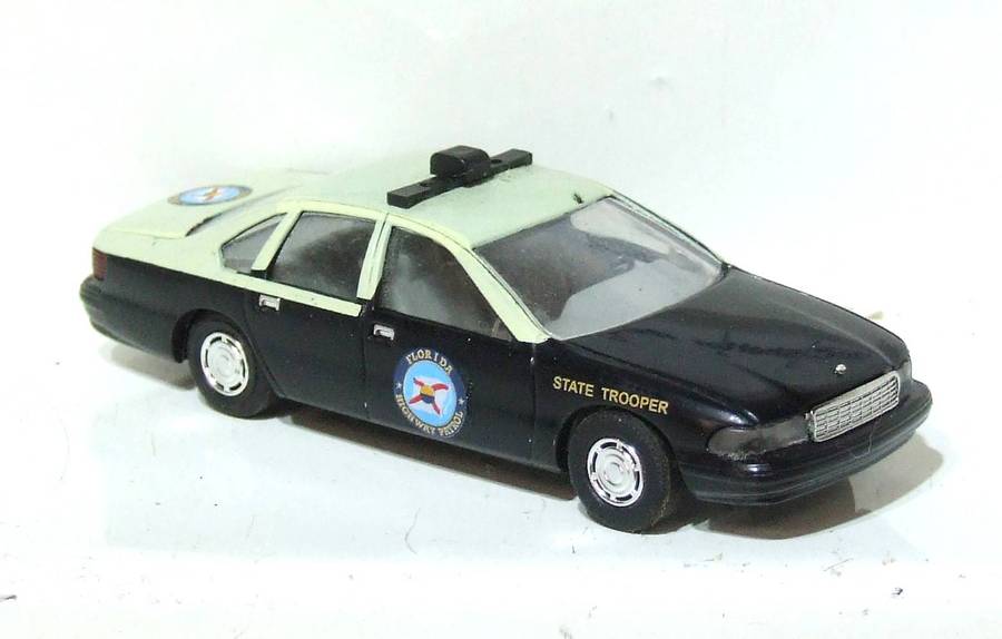 BUSCH HO: Highly Detailed Chevrolet Caprice State Trooper Car  in  Fair Un-Boxed Condition.