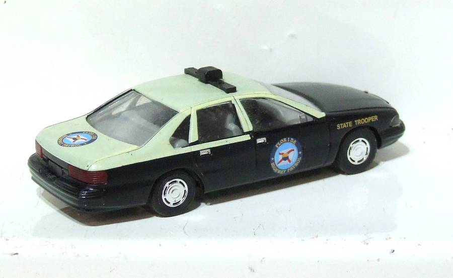 BUSCH HO: Highly Detailed Chevrolet Caprice State Trooper Car  in  Fair Un-Boxed Condition.