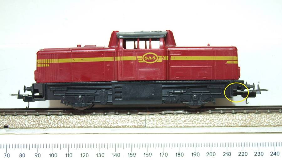 LIMA HO:  SAR Diesel Locomotive in Fair, Un-boxed and Used Condition(Italy)