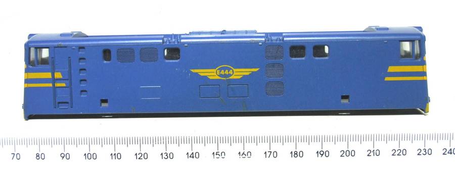 LIMA HO: Blue SAR `Blue Train` E5 Loco Body in Fair Condition for Parts or Repair.(Italy)
