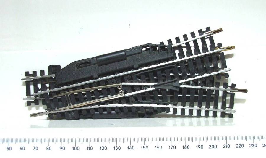 LIMA HO/OO: Steel Manual RH+LH Points in Good Used and Un-Boxed Condition.(Italy)