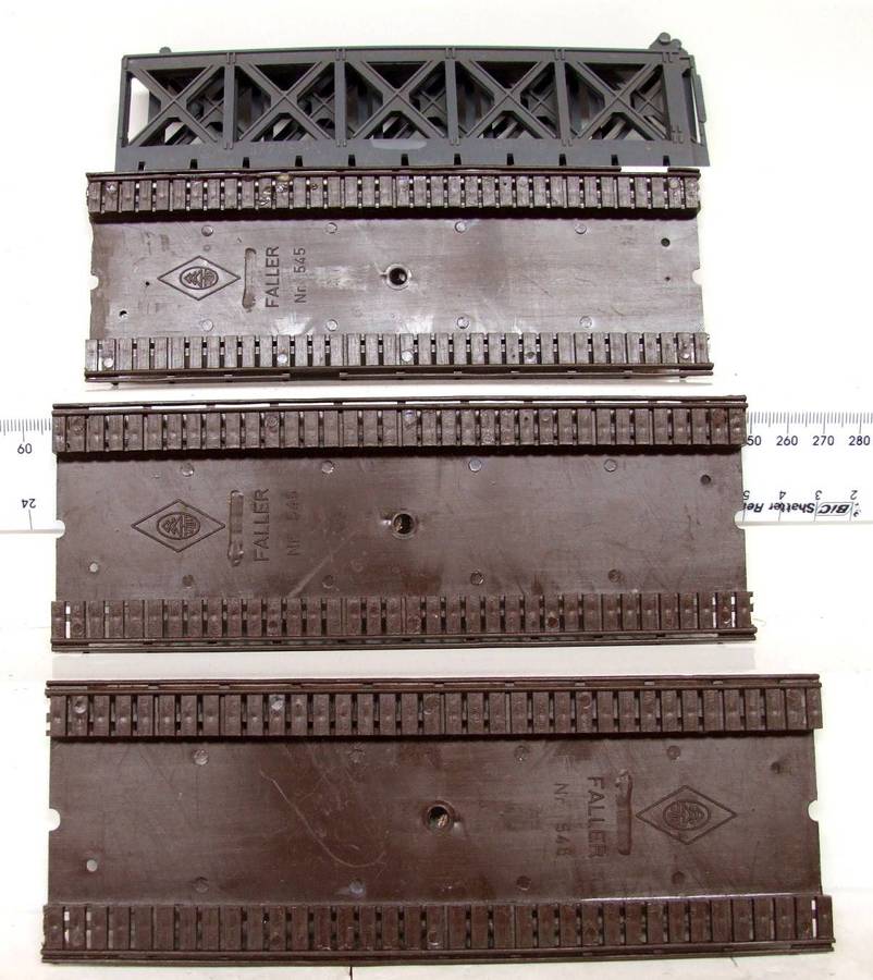 SCENERY HO: REDUCED TO GO: On Auction are these Plastic Bridge Parts in Fair Used Condition.